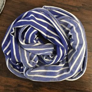 Brand New Gap Blue Striped Infinity Scarf